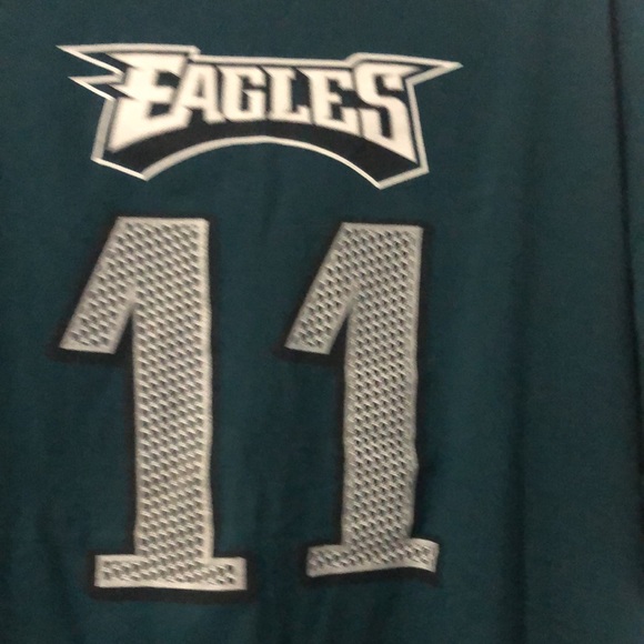 NFL Team Apparel Philadelphia Eagles Wentz Shirt pre owned - Picture 2 of 4